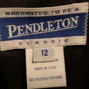 Classic PENDLETON blue tweed wool blazer sz: 2